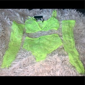 Sexy neon lingerie